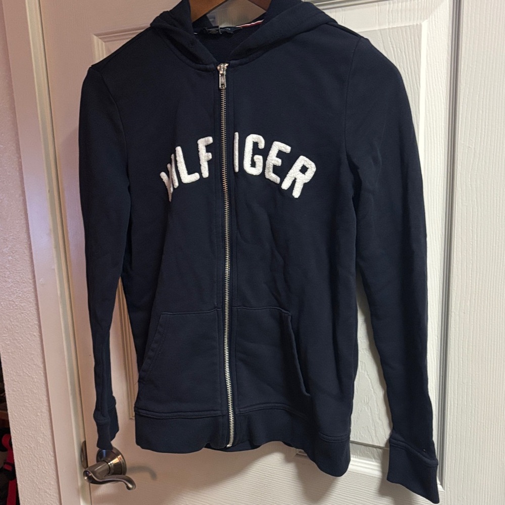 Tommy Hilfiger Dark Blue Zip-Up Hoodie